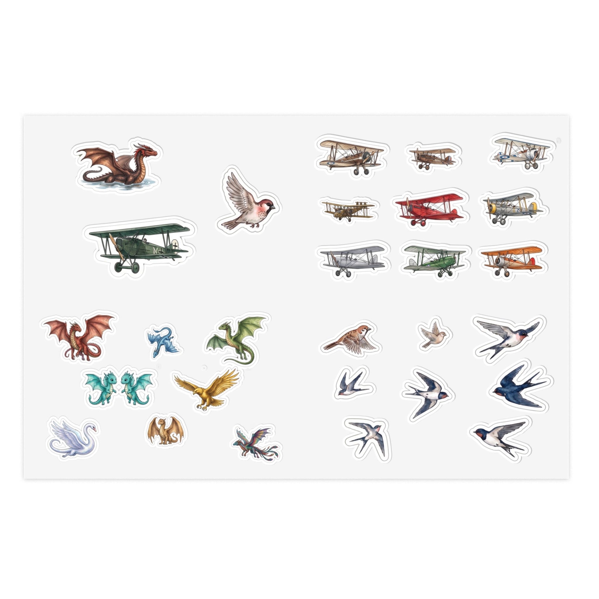 Easy Peel Flight Hero Stickers