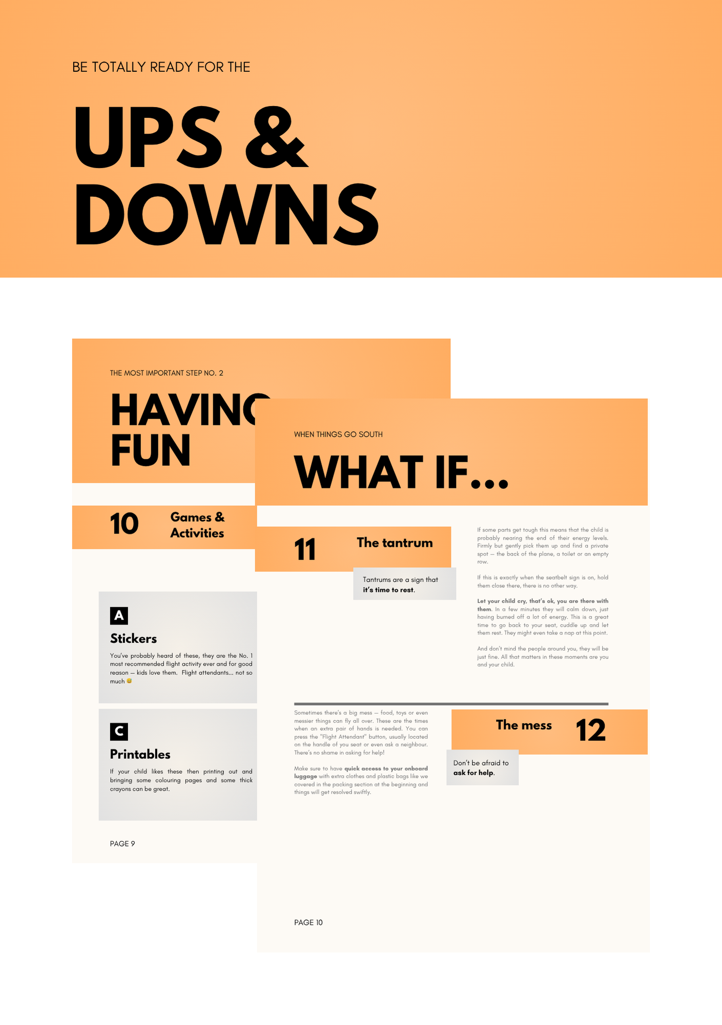 12-Step / Flying with a Toddler Guide (PDF)